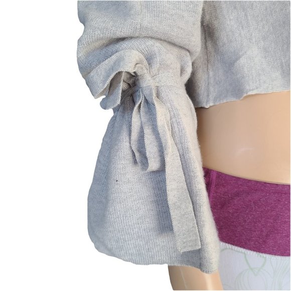 NWOT Wilfred Baylen Gray Merino Crop Sweater XXS - Picture 3 of 7